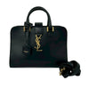 Saint Laurent Leather Monogram Cabas Satchel Secondhand