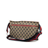 Secondhand Gucci GG Canvas Web Double Pocket Belt Bag