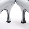 MAISON MARGIELA MM6 9 cm Laminated Leather Pumps in Silver, Size 37 EU Secondhand