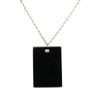 Chanel CC Brass Acrylic and Strass Pendant Necklace Secondhand