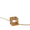 Secondhand Hermès Gold Plated Lacquered Cage d H Pendant Necklace