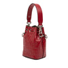 Fendi Mini Zucca Embossed Leather Mon Tresor Bucket Bag Secondhand