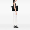 Secondhand Prada Saffiano Trimmed Tessuto Tote