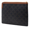 Celine Small Triomphe Coated Canvas Clutch Secondhand