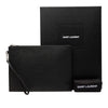 Saint Laurent Grained Calfskin Monogram Clutch Secondhand