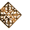 Chanel CC Gold Plated Diamond Filigree Brooch Secondhand