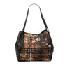 Burberry Small Haymarket Check Canvas and Calfskin Camouflage Canterbury Tote Secondhand