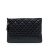 Chanel Large Aged Calfskin Gabrielle O Case Clutch Secondhand