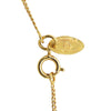 Chanel Gold Plated Crystal CC Pendant Necklace Secondhand