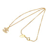 Chanel Gold Plated Crystal CC Pendant Necklace Secondhand