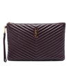 Saint Laurent Chevron Calfskin Cassandre Document Holder Secondhand