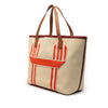 Hermès Toile and Clemence Pursangle Tote Secondhand