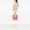 Hermès Toile and Clemence Pursangle Tote Secondhand