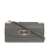 Ferragamo Leather Double Gancini Shoulder Bag Secondhand