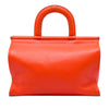 Bottega Veneta Leather Intrecciato Frame Top Handle Bag Secondhand