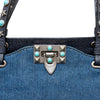 Secondhand Valentino Rockstud 2-Way Denim Bag - '00s