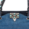 Secondhand Valentino Rockstud 2-Way Denim Bag - '00s