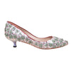 Secondhand Loewe Flower Bead Embellished Pumps - '20s