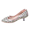 Secondhand Loewe Flower Bead Embellished Pumps - '20s