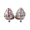 Secondhand Loewe Flower Bead Embellished Pumps - '20s