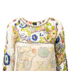 Secondhand Jean Paul Gaultier Embroidered Mesh Printed Dress - '10s