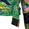 Secondhand Versace Baroque Print Wrap Shirt - '10s