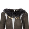 Secondhand Valentino Boutique Feather Trim Top - '80s