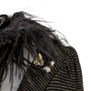 Secondhand Valentino Boutique Feather Trim Top - '80s