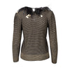 Secondhand Valentino Boutique Feather Trim Top - '80s