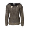 Secondhand Valentino Boutique Feather Trim Top - '80s