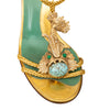 Secondhand Fendi Turquoise Rhinestone Heels - '90s