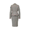 Secondhand Christian Dior Grey and Pink Wool and Silk Set - '00s