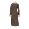 Secondhand Blumarine Denim Overcoat with Faux Fur - '20s