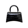 Secondhand Balenciaga Crocodile Embossed Hourglass XS Bag - '20s