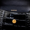 Secondhand Balenciaga Crocodile Embossed Hourglass XS Bag - '20s