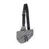 Secondhand Dior Oblique Jacquard Saddle Bag - '20s