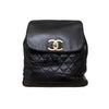 Secondhand Chanel Vintage Quilted Lambskin Drawstring Backpack - '90s