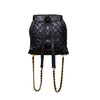 Secondhand Chanel Vintage Quilted Lambskin Drawstring Backpack - '90s