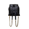 Secondhand Chanel Vintage Quilted Lambskin Drawstring Backpack - '90s