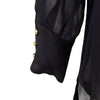 Secondhand Gaetano Navarra Black Leather Blouse - '00s