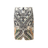 Secondhand Collection Privée Printed Skirt with Embellishment - '80s