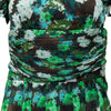 Secondhand Blumarine Midi Green Floral Dress - '10s