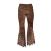 Secondhand Roberto Cavalli Laser-cut Suede Pant - '00s