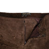 Secondhand Roberto Cavalli Laser-cut Suede Pant - '00s
