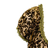 Secondhand Roberto Cavalli Green Velvet Printed Dress - '00s
