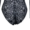 Secondhand Marvel Sheer Embroidered Bodysuit - '90s