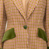 Secondhand Hermès Houndstooth Jacket - '90s