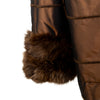 Secondhand Collection Privée Satin Coat with Fur - '90s