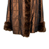 Secondhand Collection Privée Satin Coat with Fur - '90s