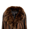 Secondhand Collection Privée Satin Coat with Fur - '90s